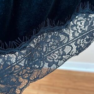 A Pea in the Pod Green Velvet Maternity Dress